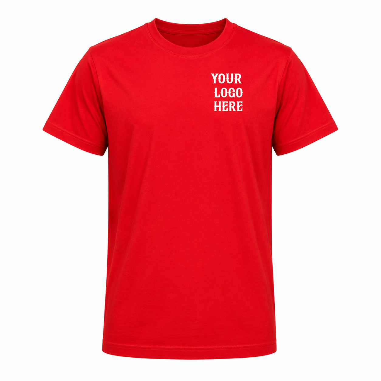 Front Short Sleeve Cotton Custom Tee
