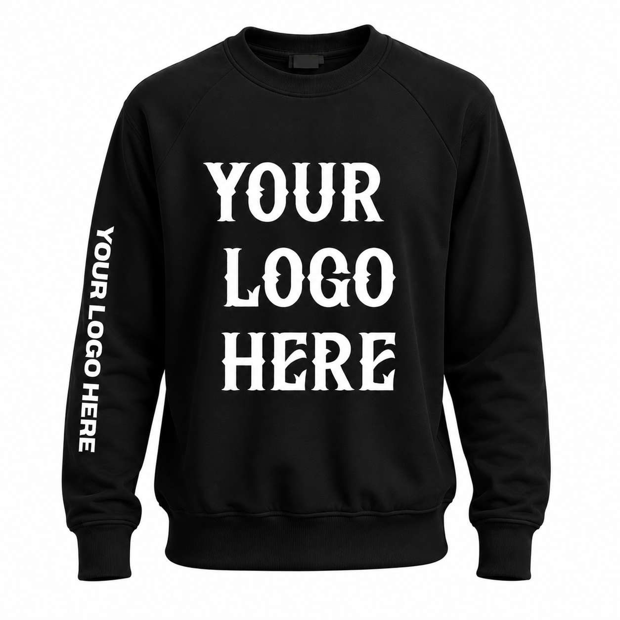 Black Sweatshirt — Right Sleeve